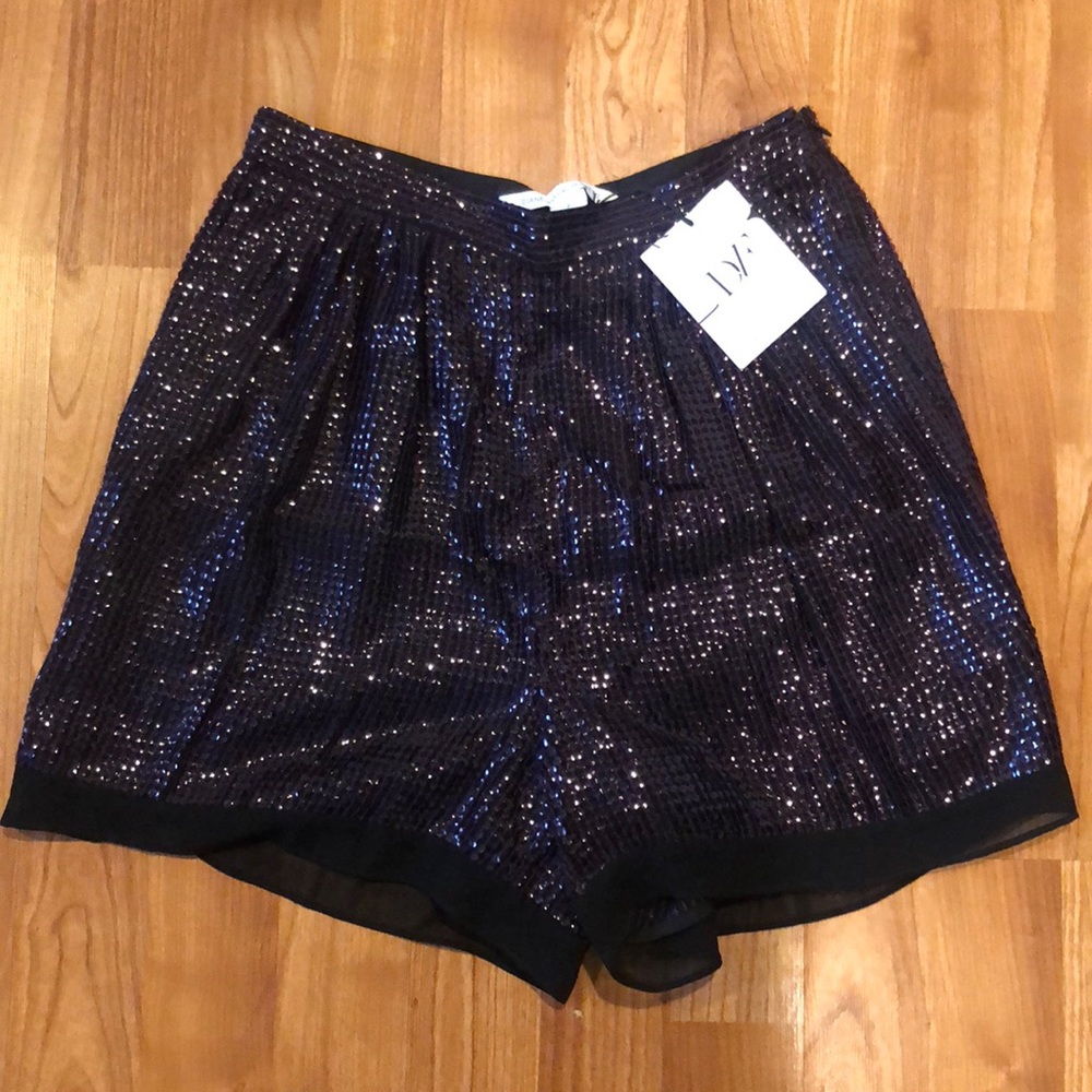 DVF sequin shorts